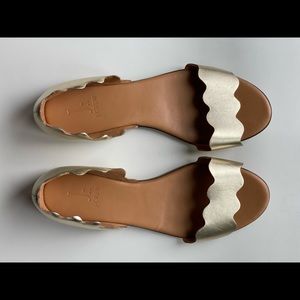 J. Crew Metallic Gold Women's Sandals